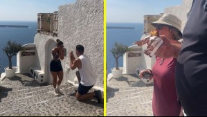 Preparó la propuesta de matrimonio perfecta, pero unos distraídos turistas arruinaron su momento especial