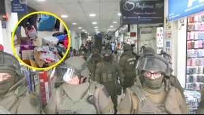 Gran operativo en Barrio Meiggs: Inspeccionan locales por venta de productos falsificados