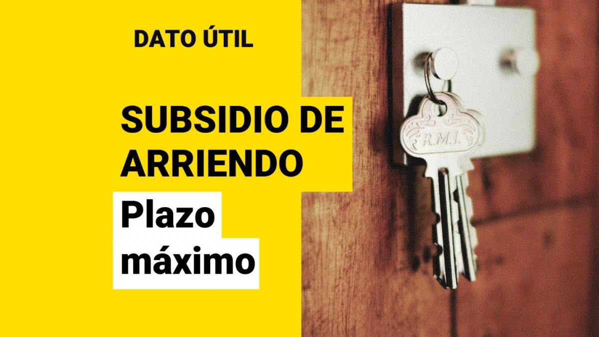 Subsidio de arriendo: ¿Cuánto es el plazo máximo para usarlo?
