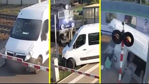 Tren a alta velocidad choca y destroza a furgón en la vía en Polonia: Cámara grabó el brutal accidente
