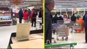 Sujetos realizaron 'turbazo' en joyería que estaba dentro de supermercado en Maipú: Robaron cerca de $50 millones