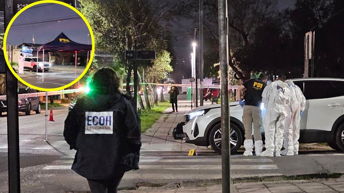 Hombre muere baleado al interior de un vehículo en La Granja: PDI está realizando las pericias correspondientes