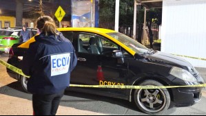 Adolescente es asesinado a bordo de taxi en Melipilla: Conductor resultó con heridas graves