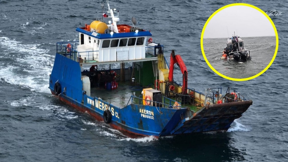 Catamarán se hunde en Corral: Cuatro personas que iban a bordo fueron rescatadas