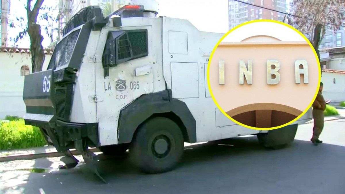 Jefe de seguridad del INBA denuncia haber sido rociado con bencina en medio de disturbios