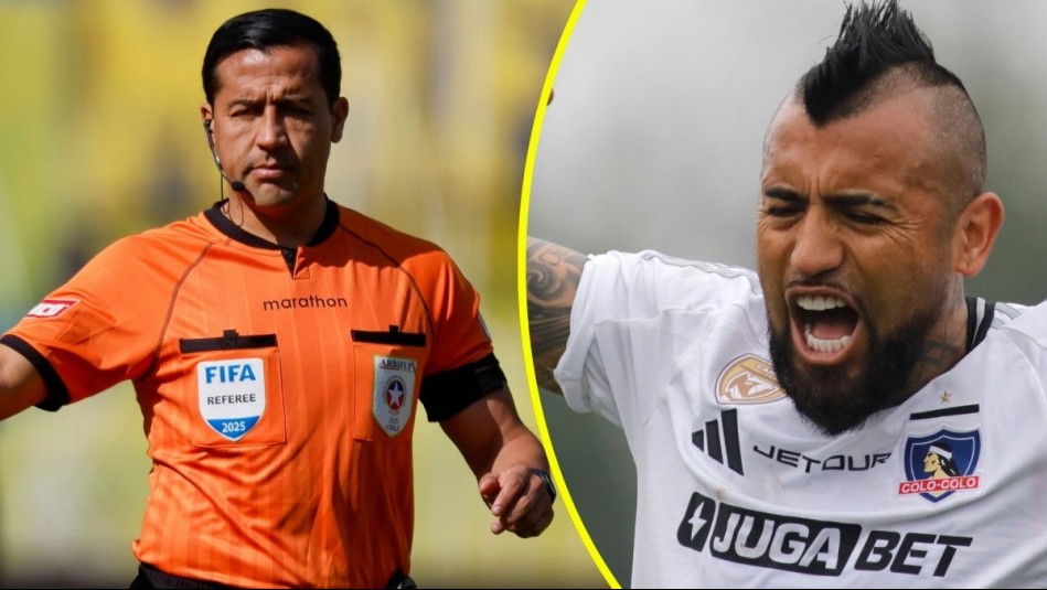 Árbitro Felipe González consigna insultos de Vidal tras empate de Colo Colo: 'Nos han cag... todo el año'