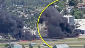 Choque de aviones provoca incendio en aeropuerto de Montana: Videos muestran gran columna de humo