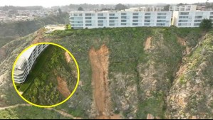Nuevo socavón amenaza a edificio en Algarrobo