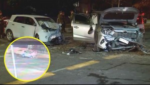 Video muestra violento accidente en Las Condes: Detenidos evadieron fiscalización y colisionaron con otro vehículo