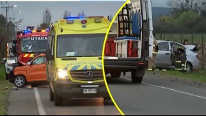 Cortan ruta 5 Sur tras accidente en Villa Alegre: Tres lesionados luego de choque frontal entre dos vehículos