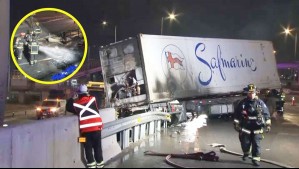 Neumático reventó y cabina se incendió: Conductor de camión pierde la vida en trágico accidente en Ruta 5