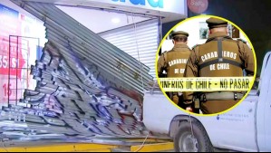 Delincuentes roban en farmacia de Maipú mediante método de 'alunizaje'