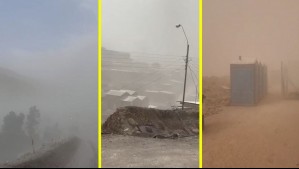 Videos muestran impactante tormenta de arena en el norte del país