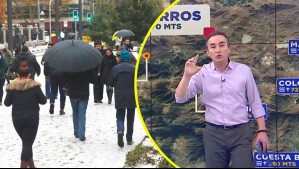 ¿Nevará en el cerro Renca y el San Cristóbal?: Revisa en cuáles comunas de Santiago caería nieve y en cuáles agua-nieve