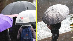 Lluvias, agua-nieve y vientos de 80 km/h: Revisa el pronóstico de precipitaciones para este jueves