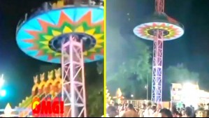 Terror en parque de diversiones en la India: Falla técnica provocó estrepitosa caída de un juego desde 15 metros de altura