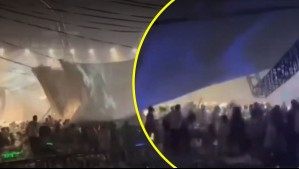 Tragedia en China: Techo cayó en pleno festival y dejó dos muertos