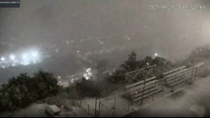 En vivo: Así está Lo Barnechea a esta hora en pleno sistema frontal