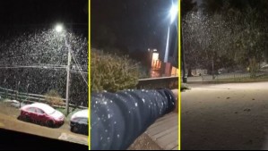 Comenzó a nevar en sectores de Santiago: Revisa los videos que ha dejado el fenómeno