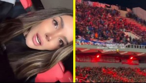 Cata Vallejos pide disculpas tras críticas por publicaciones sobre incidentes en partido de la U: 'Lamentable el vandalismo'