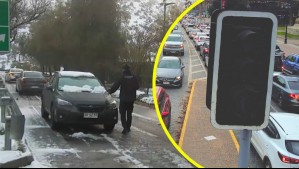 Caminos resbaladizos y semáforos apagados: Las complicaciones de manejar en la nieve