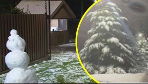 Con la capital cubierta de blanco: Revisa los registros que ha dejado la nieve en la Región Metropolitana