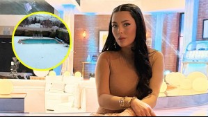 Completamente blanco: Daniela Aránguiz mostró cómo amaneció su patio tras intensa nevazón en Santiago