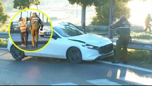 Carabineros frustra violenta encerrona a metros de un accidente múltiple en Cerrillos: Hubo disparos en el operativo