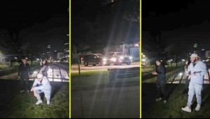 Cantantes urbanos estaban grabando un videoclip y captaron una violenta encerrona en Providencia