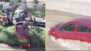 Conductora iba bajos los efectos del alcohol: Así fue la caída de un auto al canal San Carlos