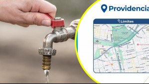 Megacorte de agua en la comuna de Providencia: Revisa el mapa de las zonas afectadas