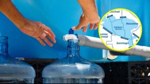 Megacorte de agua en Santiago por 37 horas: Revisa los mapas de los sectores afectados comuna por comuna