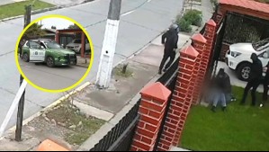 Video muestra violento portonazo a hombre que estaba saliendo a trabajar: Fue agredido y tuvo que ser trasladado de urgencia