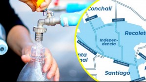 Se cortará el agua por 37 horas en seis comunas de Santiago: Estas son las zonas afectadas