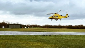 Helicóptero se estrella en aeródromo de Osorno tras fallida maniobra de aterrizaje