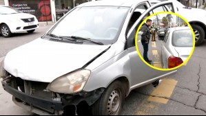 Sin patente y con daños en el parachoques: Descubren a conductor de vehículo con 173 multas sin pagar en Ñuñoa