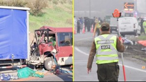 21 personas lesionadas deja grave colisión entre bus escolar y camión en la Ruta 5 Norte