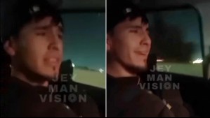 Video de conductor conduciendo con los pies en plena Ruta 5 Sur: En sus manos tenía un celular y una botella de Whisky