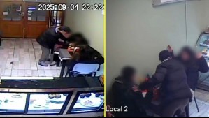 Los clientes fueron encañonados: Cámaras de seguridad captan violento asalto a local de comida rápida en Lo Prado