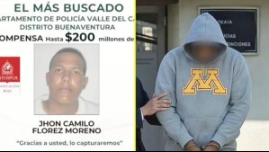 Cae 'Ñoño': Detienen a peligroso delincuente colombiano buscado por el asesinato de una niña de 4 años