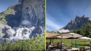 Gran derrumbe en Francia: Parte de una montaña se desprendió y sorprendió a los turistas