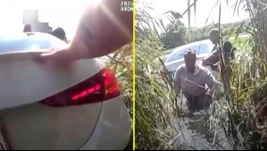 Video muestra caída de auto con niños a un lago en Texas: Conductora confundió el freno con el acelerador
