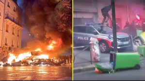 Locales quemados y saltos sobre autos policiales: Violentas protestas en Francia dejan casi 700 detenidos
