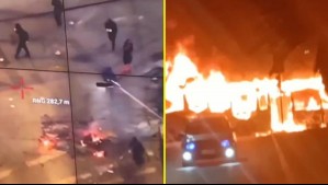 Conmemoración del 11 de septiembre: Dos carabineros heridos, dos buses quemados y múltiples incidentes en la RM