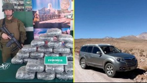 Dos hombres huyeron de Carabineros saltando de vehículo en movimiento: Les incautaron casi 30 kilos de droga