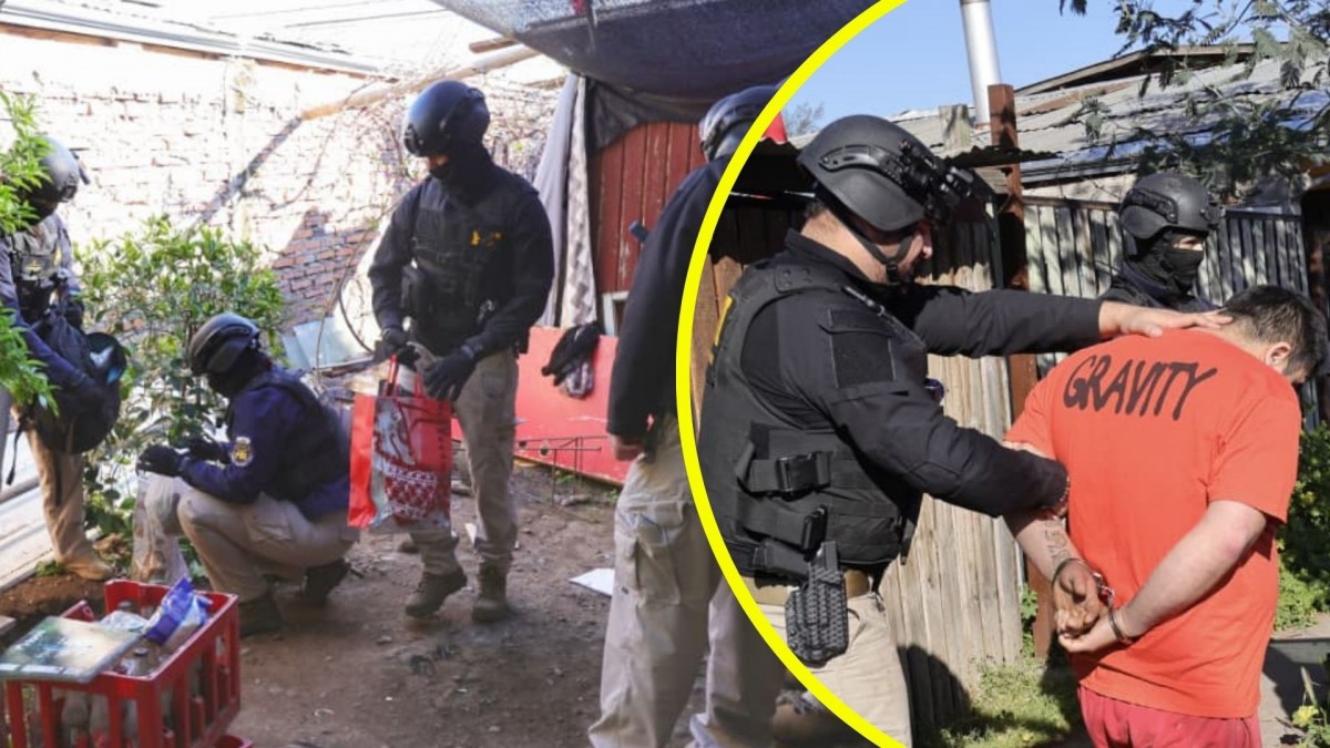 Allanan 21 casas y encuentran droga enterrada: Cae banda narco que se preparaba para traficar en Fiestas Patrias en Peñaflor