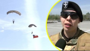 Desde 10 mil pies de altura: Primera y única mujer que realizará salto libre militar cuenta cómo se preparan para la Parada