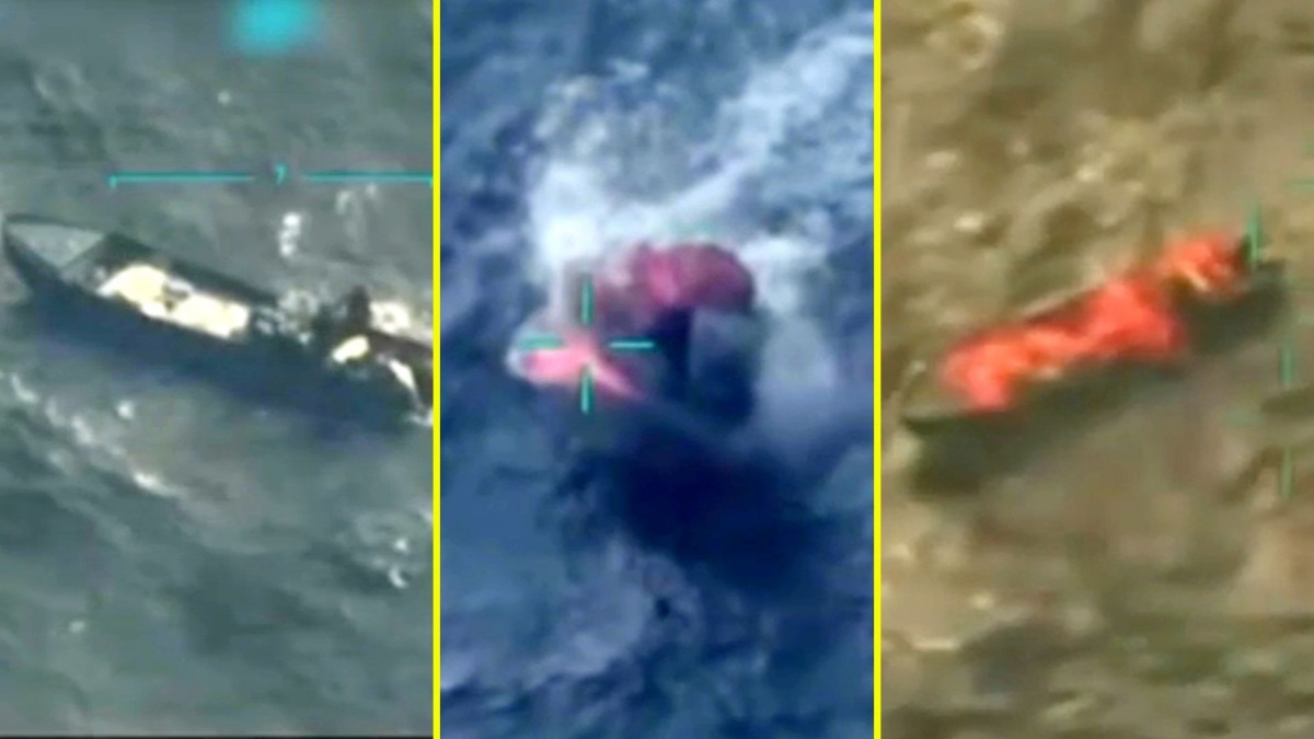 Video muestra ataque de EEUU a lancha de 