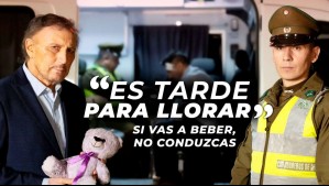 'Es tarde para llorar': La cruda campaña de Carabineros con Carlos Pinto para evitar accidentes de tránsito por consumo de alcohol