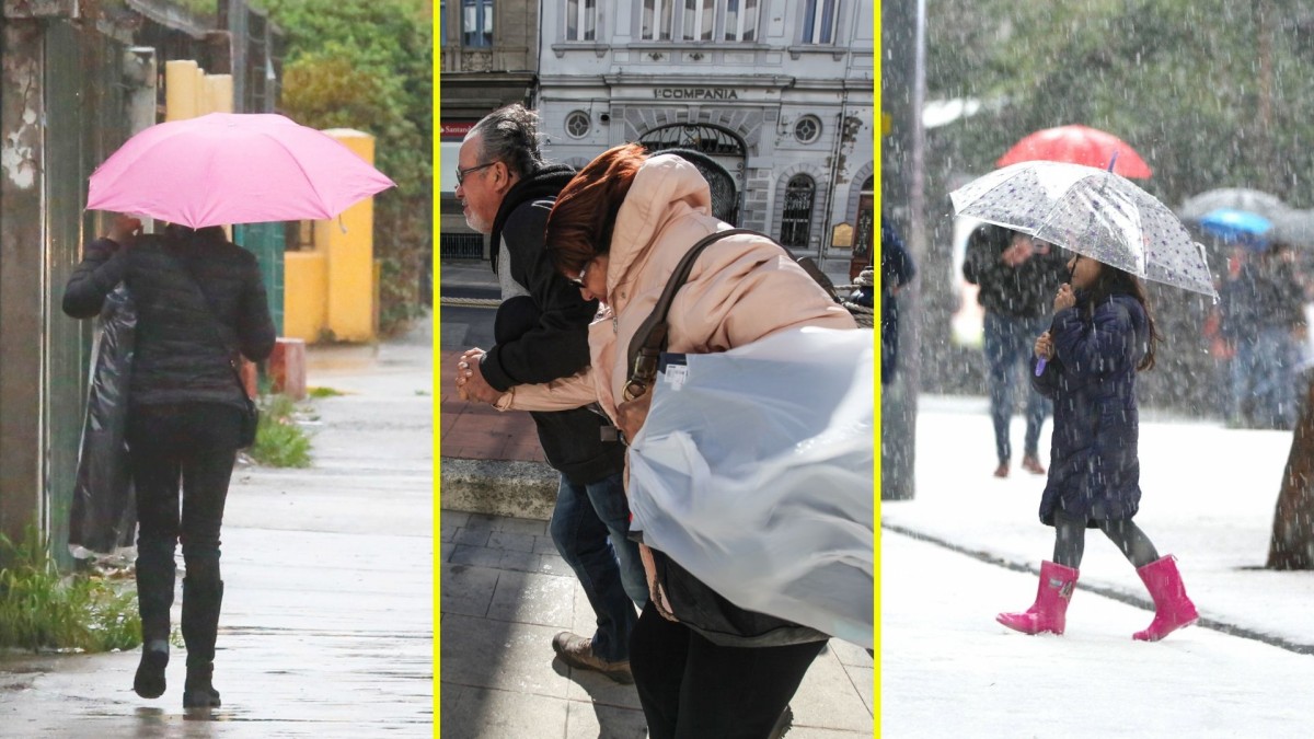 Lluvia, nieve y ráfagas de viento de hasta 50 km/h: Estas son las zonas en las que caerían precipitaciones